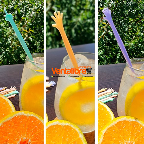 REVOLVEDORES DE BEBIDAS DISEÑOS MANITOS COLORES