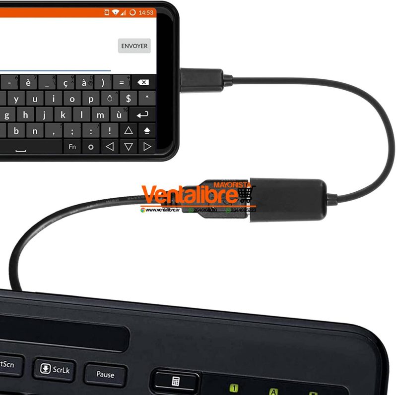 CABLE ADAPTADOR OTG USB A MICRO USB V8 - Imagen 4