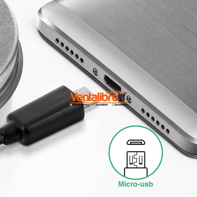 CABLE ADAPTADOR OTG USB A MICRO USB V8 - Imagen 2