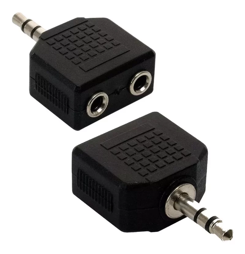 ADAPTADOR 3.5MM MACHO A 2 HEMBRAS - Imagen 2