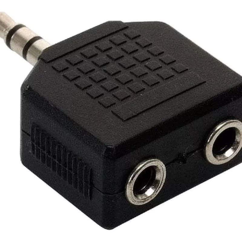 ADAPTADOR 3.5MM MACHO A 2 HEMBRAS