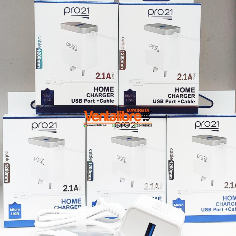 CARGADOR PRO21 2.1A V8
