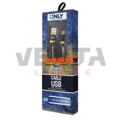 CABLE USB JEAN V8 3.1A - Image 3