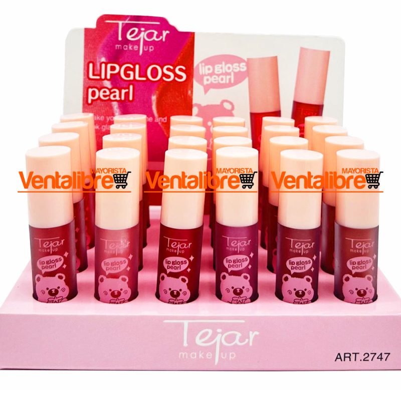 BRILLO PARA LABIOS CON APLIQUE EFECTO PERLADO