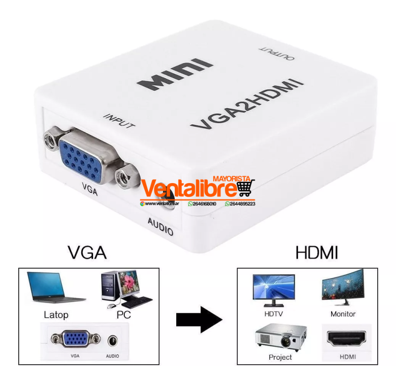 CONVERTIDOR VGA A HDMI - Imagen 2