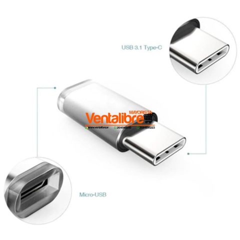 ADAPTADOR OTG DE MICRO A TIPO C EXCELENTE CALIDAD
