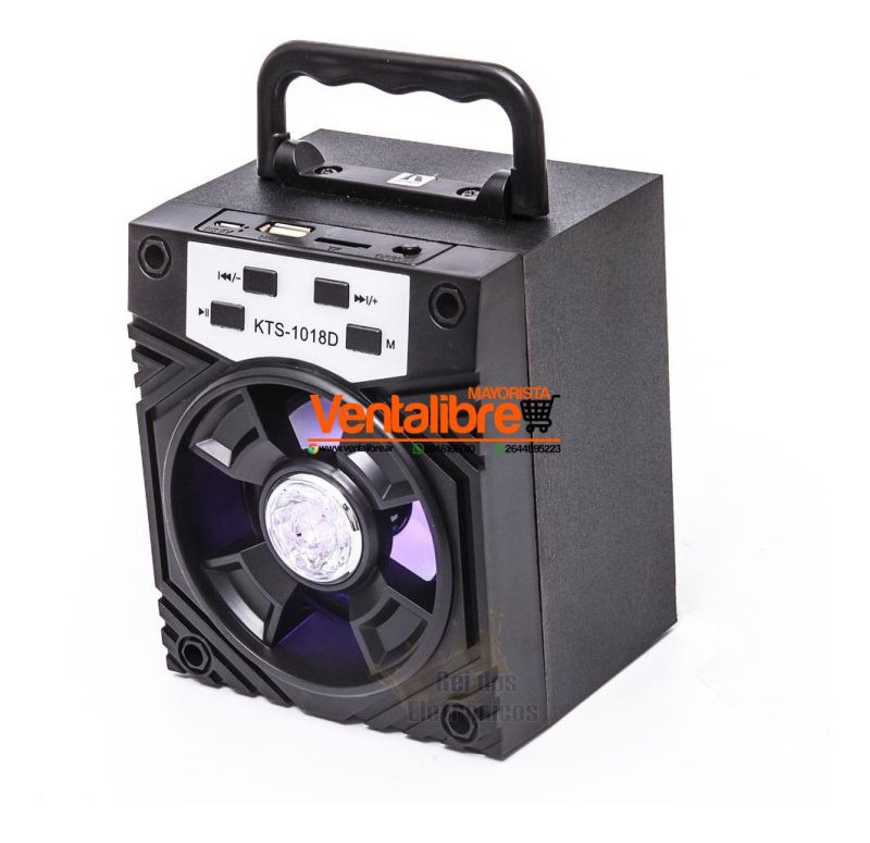 PARLANTE BLUETOOTH STEREO 3" RADIO LUCES HOLDER PARA CELU - Imagen 3