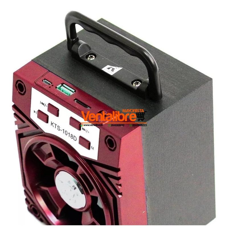 PARLANTE BLUETOOTH STEREO 3" RADIO LUCES HOLDER PARA CELU - Imagen 4