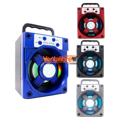 PARLANTE BLUETOOTH STEREO 3" RADIO LUCES HOLDER PARA CELU