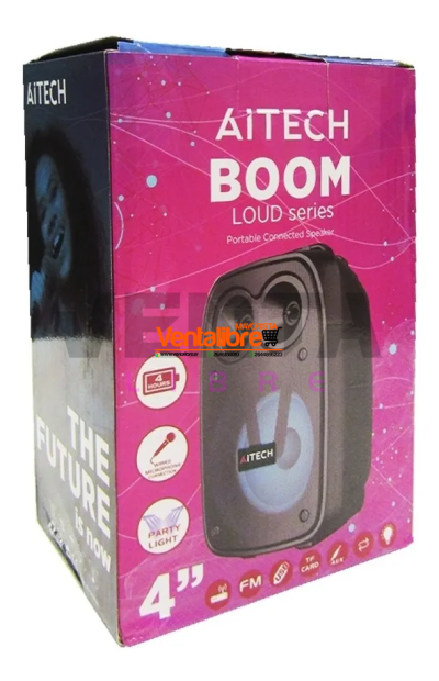 PARLANTE BLUETOOTH 5.0 AITECH 4" 800W VARIOS COLORES - Image 2