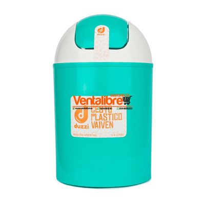 CESTO PARA RESIDUOS CON TAPA VAIVEN VARIOS COLORES - Image 3