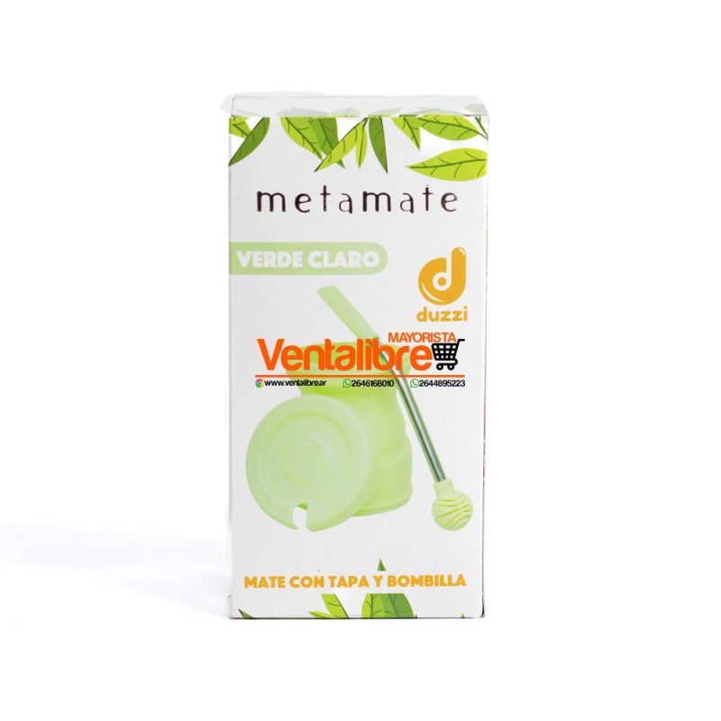 MATE PREMIUM ANTIVUELCO CON TAPA Y BOMBILLA VARIOS COLORES - Imagen 2