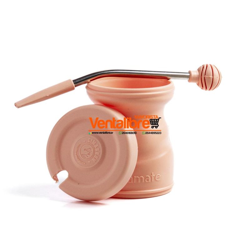 MATE PREMIUM ANTIVUELCO CON TAPA Y BOMBILLA VARIOS COLORES - Imagen 4