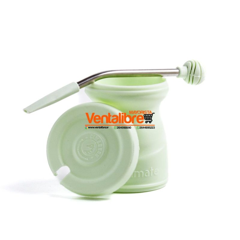 MATE PREMIUM ANTIVUELCO CON TAPA Y BOMBILLA VARIOS COLORES - Imagen 7