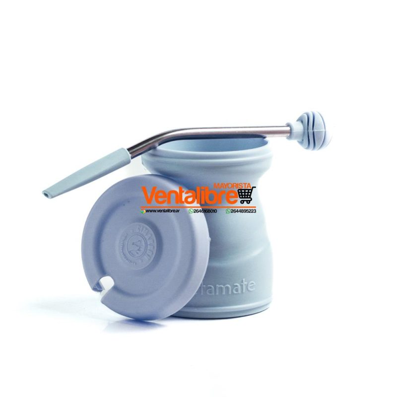 MATE PREMIUM ANTIVUELCO CON TAPA Y BOMBILLA VARIOS COLORES - Imagen 9