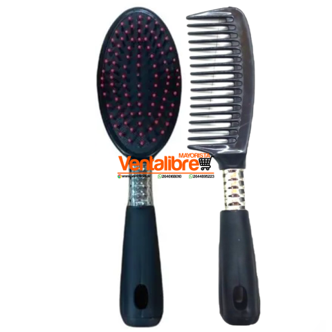 SET DE PEINE Y CEPILLO VARIOS COLORES