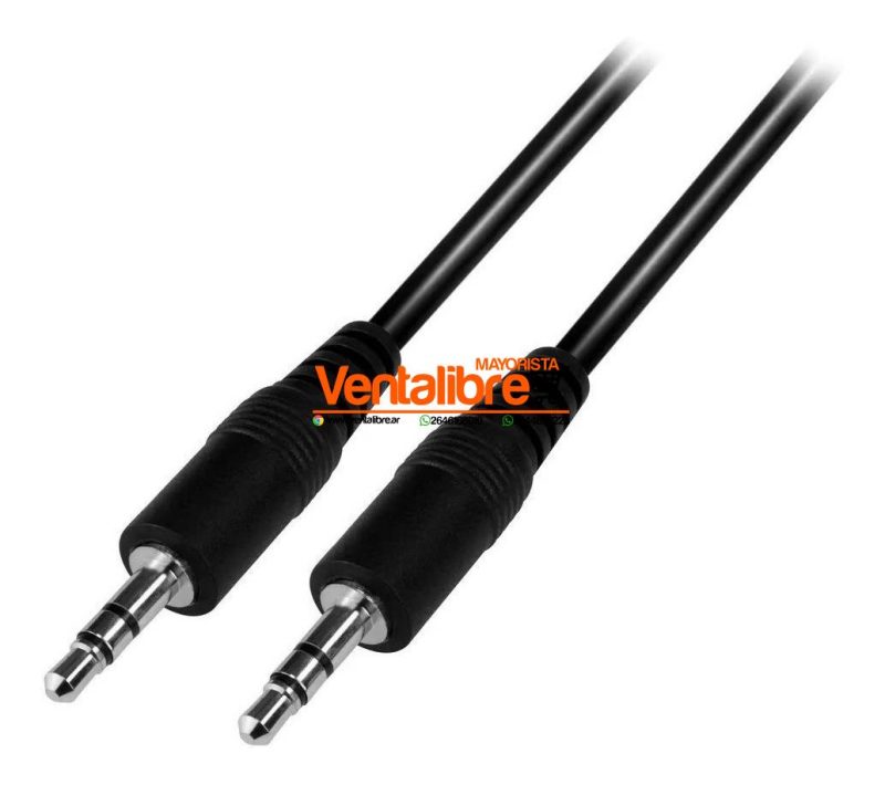 CABLE AUXILIAR NEGRO 1.5 METROS - Imagen 2