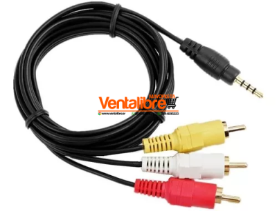 CABLES RCA DE AUDIO Y VIDEO 3M