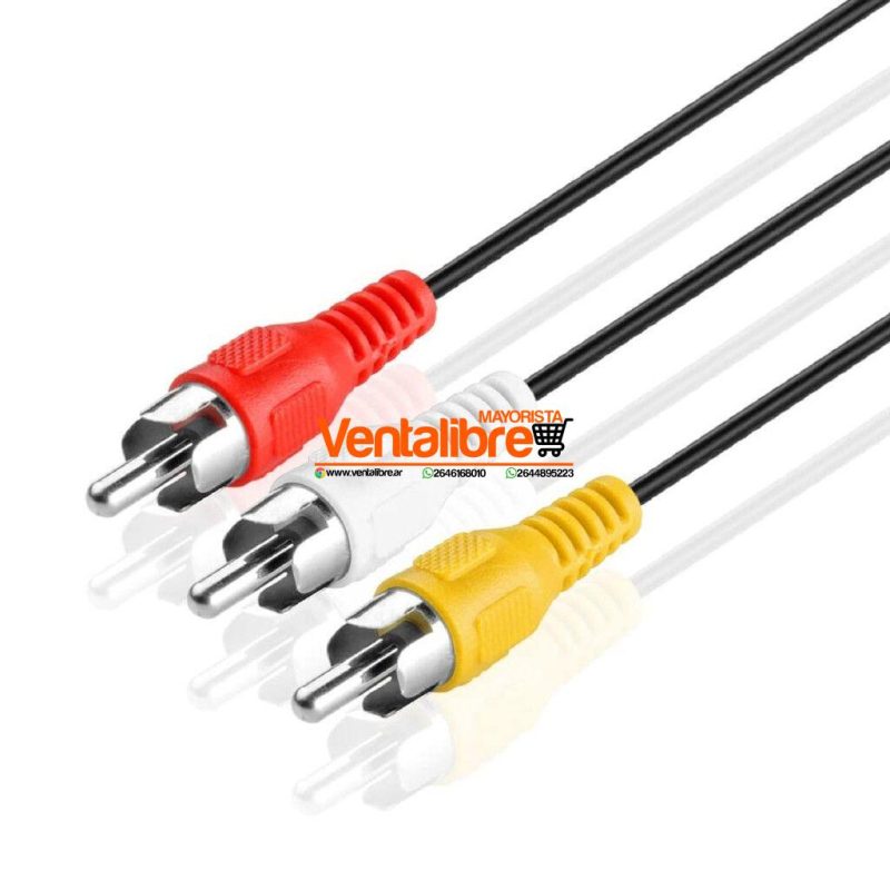 CABLE AUDIO Y VIDEO 3RCA/3RCA 1.5M VR - Imagen 2