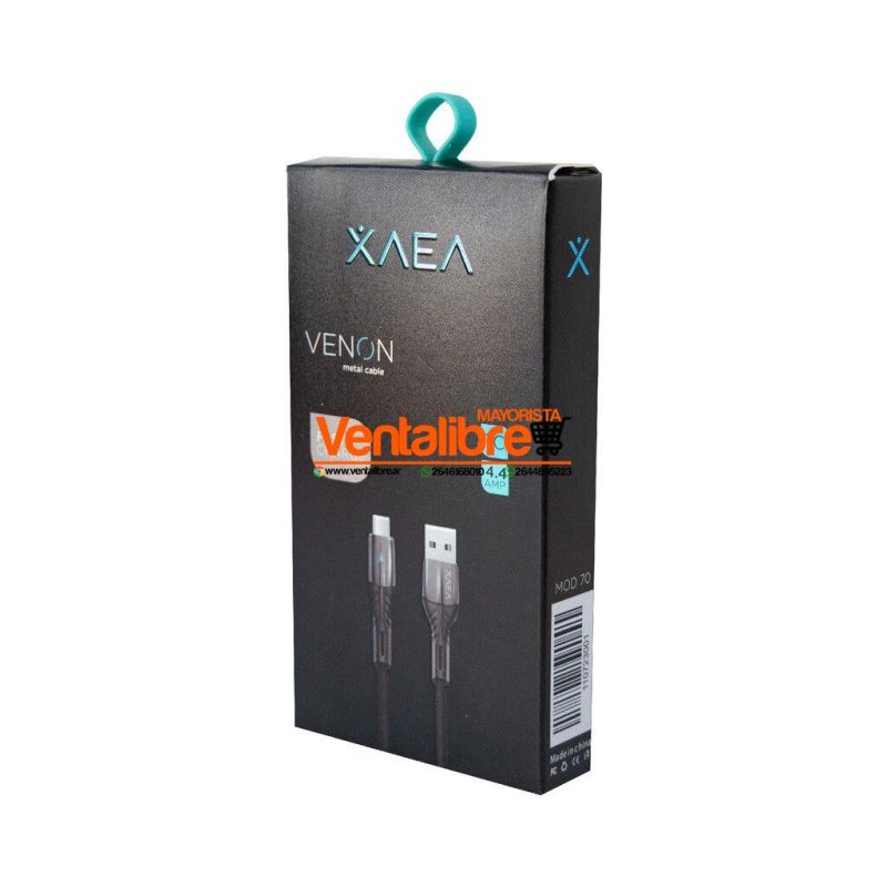 CABLE USB QUALY 4.4A XAEA TIPO C 1MTS - Imagen 3