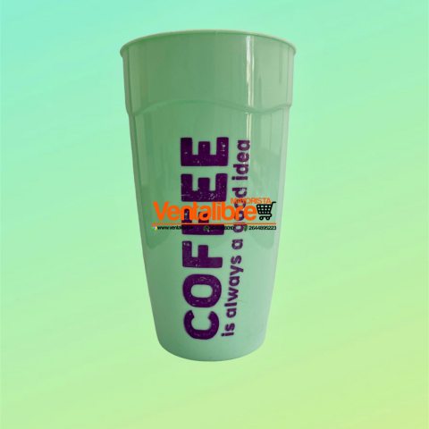 VASO COFFEE REFORZADO VARIOS COLORES