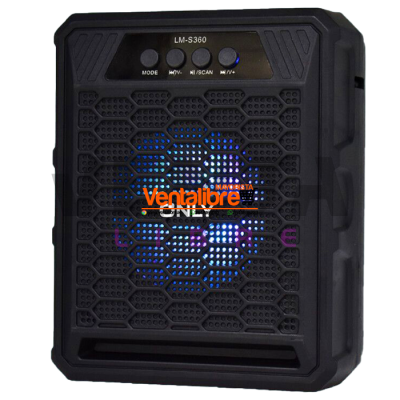 PARLANTE BLUETOOTH SPEAKER 3" RADIO LUCES AUX.