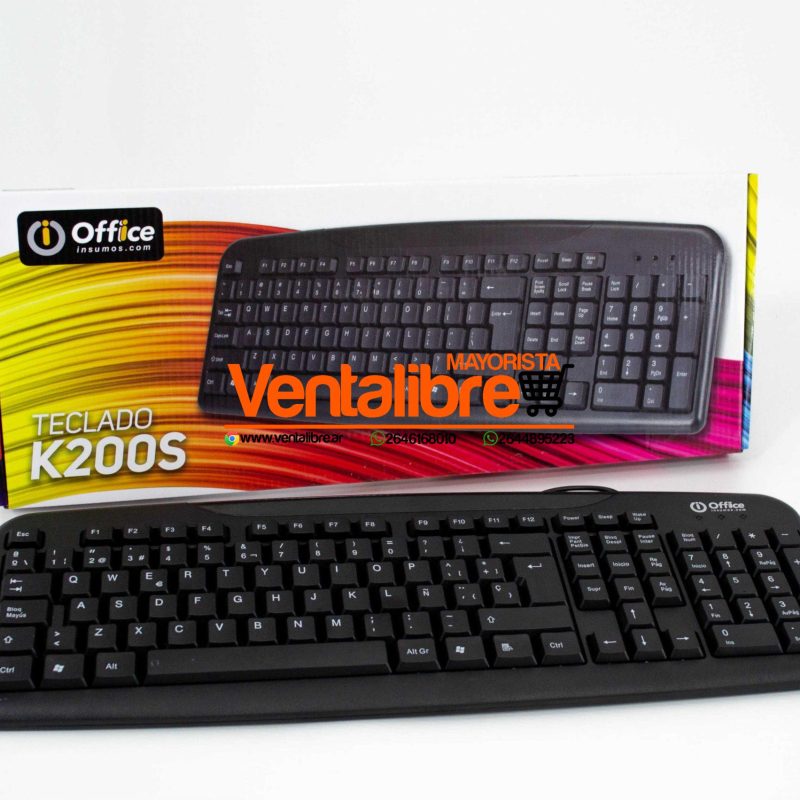 TECLADO USB OFF-K200S OFFICE
