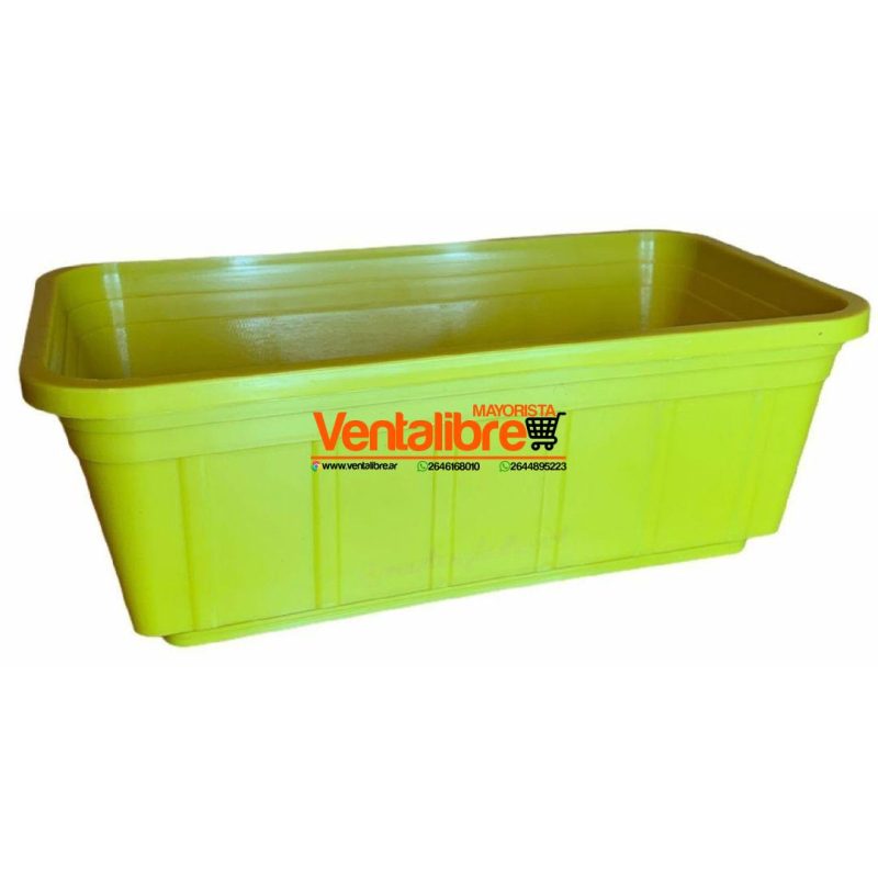 MACETA RECTANGULAR JARDINERA PREMIUM N°20 MED. 20 X 11 X 7 CM. - Imagen 2