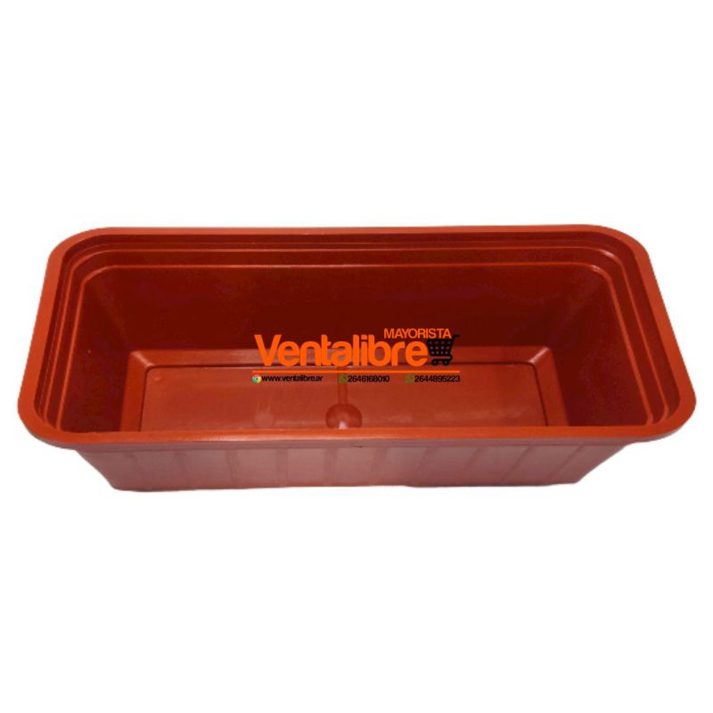 MACETA RECTANGULAR JARDINERA PREMIUM N°35 MED. 35 X 14 X 12 CM. - Imagen 3