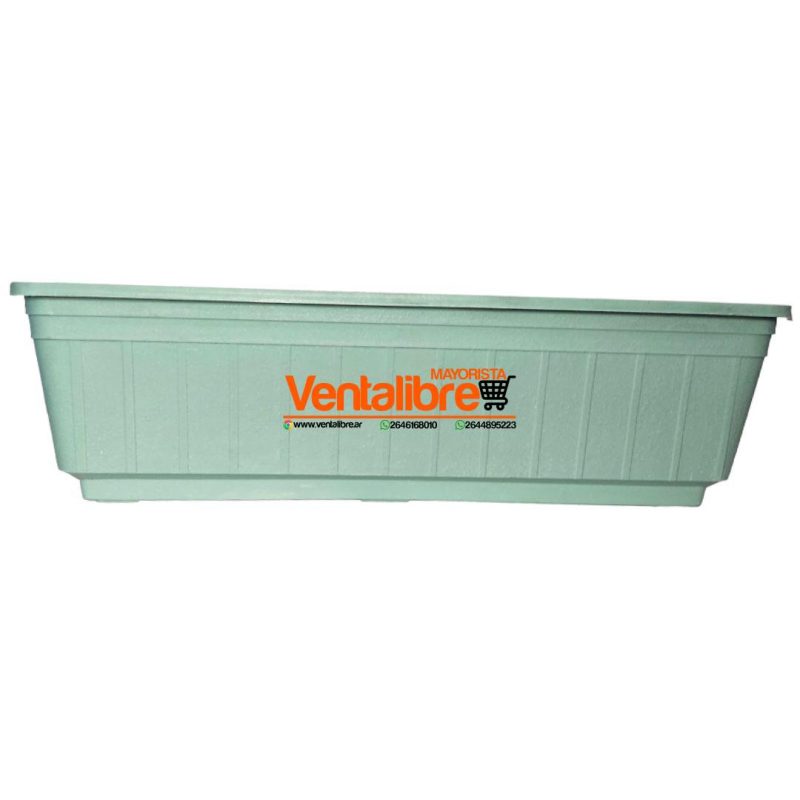 MACETA RECTANGULAR JARDINERA PREMIUM N°45 MED. 45 X 16 X 13 CM. - Imagen 6