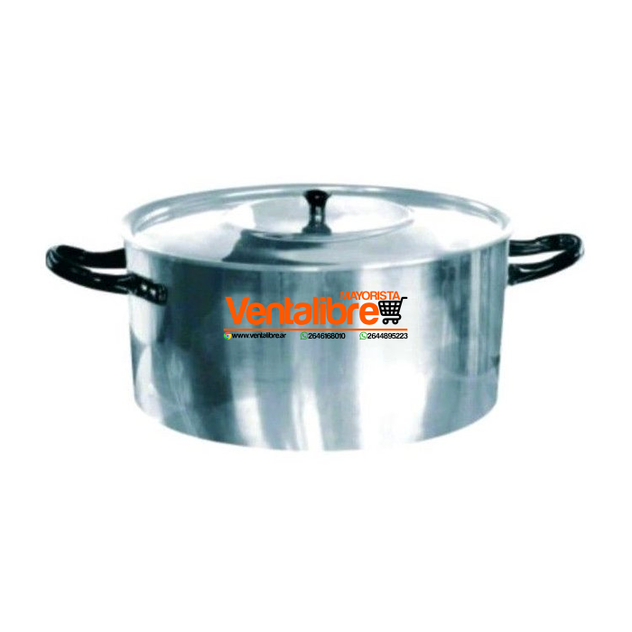 CACEROLA CON ASA DE ALUMINIO N°28