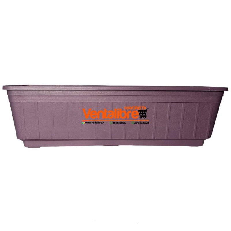 MACETA RECTANGULAR JARDINERA PREMIUM N°45 MED. 45 X 16 X 13 CM. - Imagen 7