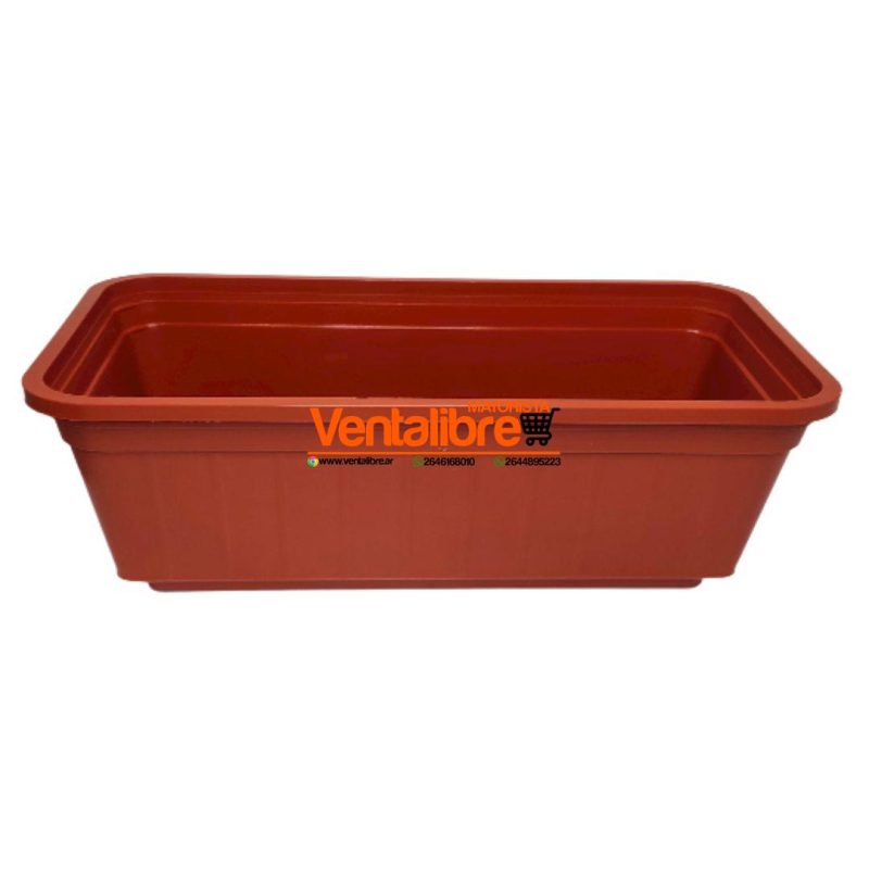 MACETA RECTANGULAR JARDINERA PREMIUM N°35 MED. 35 X 14 X 12 CM. - Imagen 4