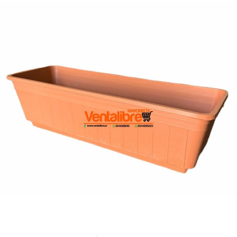 MACETA RECTANGULAR JARDINERA PREMIUM N°55 MED. 55 X 18 X 14 CM. - Imagen 3