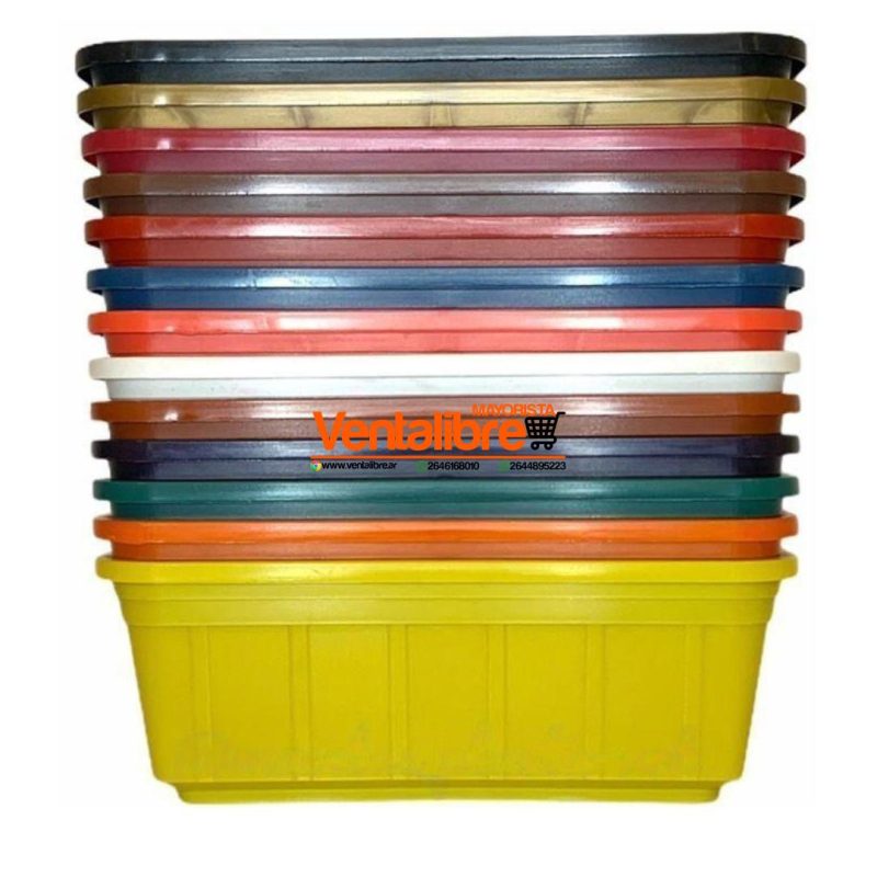 MACETA RECTANGULAR JARDINERA PREMIUM N°20 MED. 20 X 11 X 7 CM. - Imagen 6