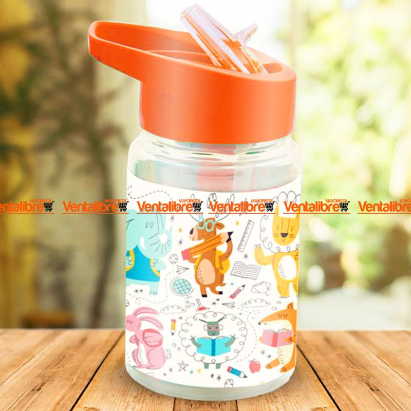 BOTELLA DEPORTIVA INFANTIL CON AGARRE DE 400 ML. ESTAMPADA - Imagen 3