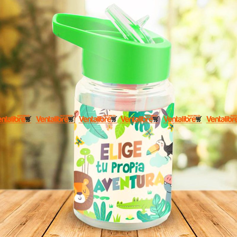 BOTELLA DEPORTIVA INFANTIL CON AGARRE DE 400 ML. ESTAMPADA - Imagen 2
