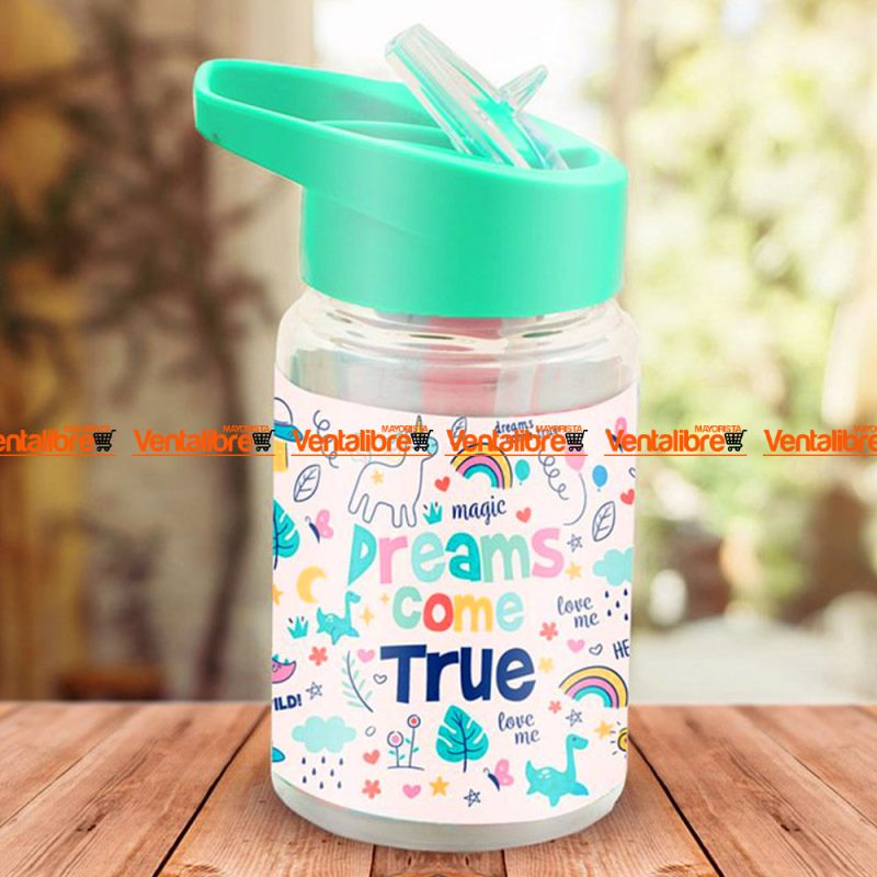 BOTELLA DEPORTIVA INFANTIL CON AGARRE DE 400 ML. ESTAMPADA - Imagen 2