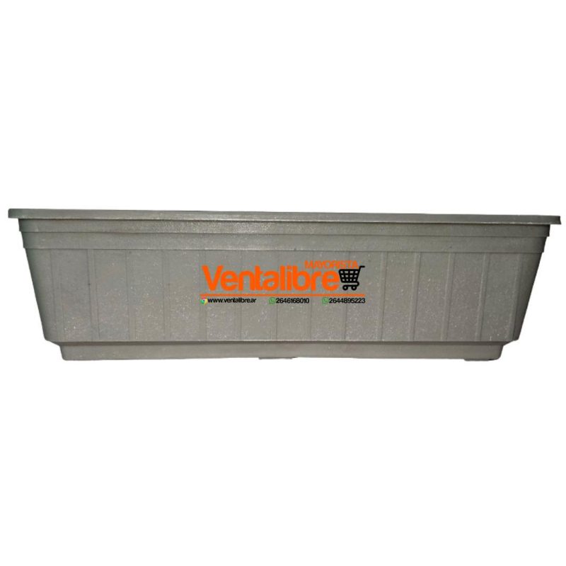 MACETA RECTANGULAR JARDINERA PREMIUM N°45 MED. 45 X 16 X 13 CM. - Imagen 4