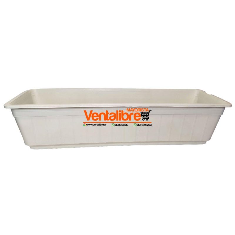 MACETA RECTANGULAR JARDINERA PREMIUM N°55 MED. 55 X 18 X 14 CM. - Imagen 4