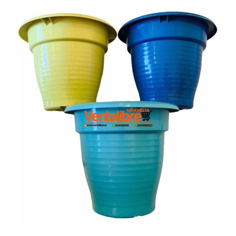 MACETAS PREMIUM EN COLORES SOPORTE PARA COLGANTES N°24 - Imagen 2