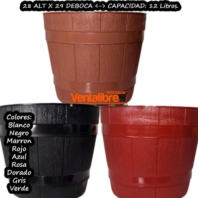 MACETAS PARA JARDIN PREMIUM DISEÑOS MADERA N°29