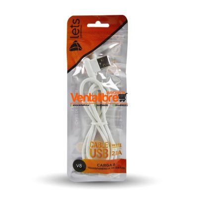 CABLE USB ELE LETS V8