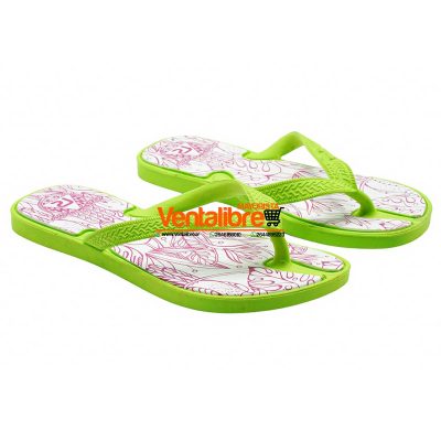 CHANCLAS ESTAMPADAS DAMA