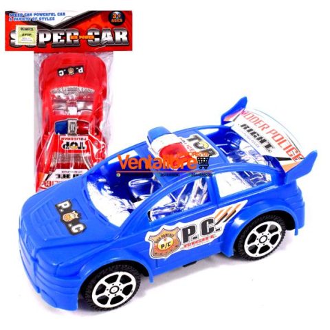 AUTO POLICÍA DEPORTIVO A FRICCIÓN 12 CM. X 6 CM.