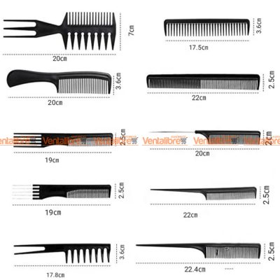 JUEGO DE 10 PEINES DE PELUQUERÍA PROFESIONAL PARA TODO TIPO DE CABELLO - Image 3