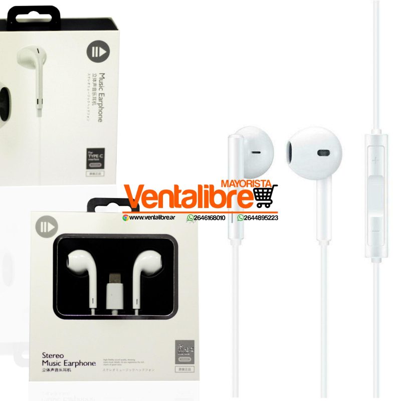 AURICULAR CON CABLE TIPO C IN EAR