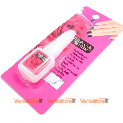 PEGAMENTO PARA UÑAS TRANSPARENTE X 3 GS. EXCELENTE CALIDAD