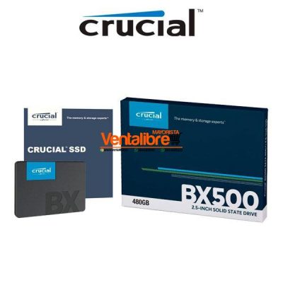 DISCO SÓLIDO HD SSD 500GB CRUCIAL BX500 SATA III 2.5"