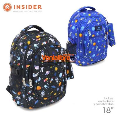 MOCHILA Y CARTUCHERA INSIDER